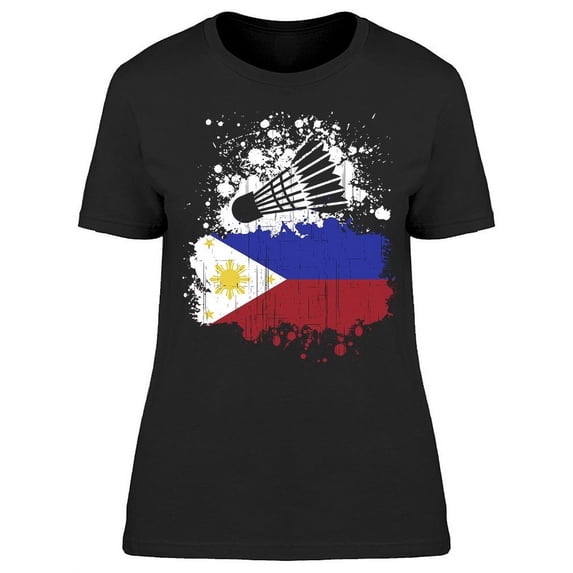 Philippines Badminton Team T-Shirt Women -Image by Shutterstock Women T-Shirt, Female XX-Large