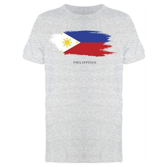Philippines Brush Stroke Flag T-Shirt Men -Image by Shutterstock, Male XX-Large