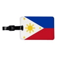 thumbnail image 1 of Philippines Country Flag Faux Leather Travel Luggage Tag, 1 of 7