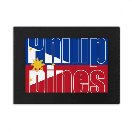 Philippines Country Flag Name Desktop Photo Frame Ornaments Picture Art Painting