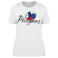 thumbnail image 1 of Philippines Cursive Watercolor  T-Shirt Women -Image by Shutterstock, Female 3X-Large, 1 of 2