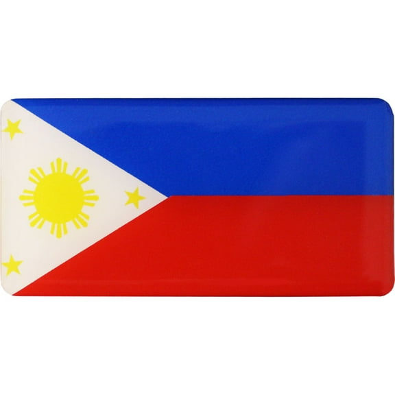 Philippines Domed Sticker (Rectangular)