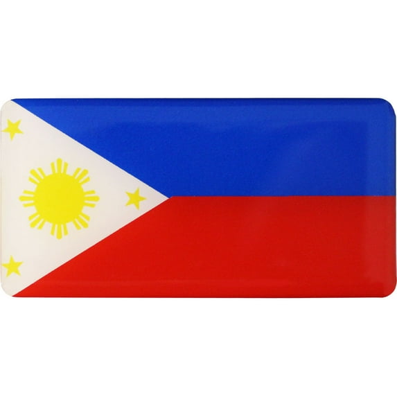 Philippines Domed Sticker (Rectangular)