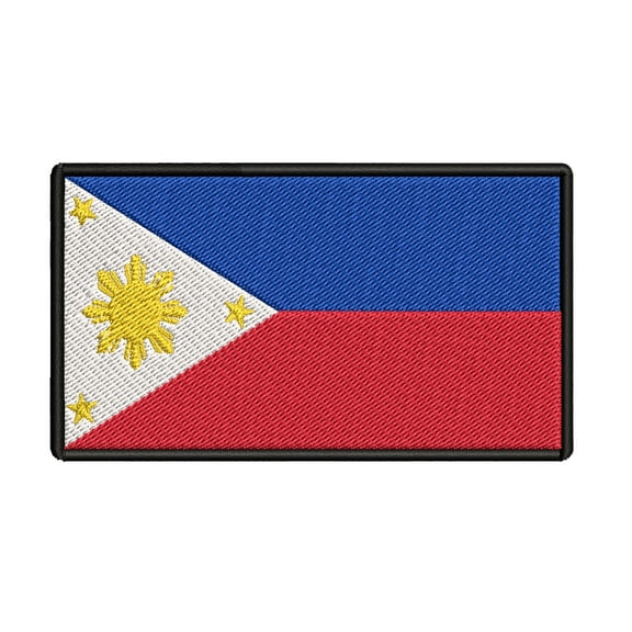 Philippines Flag Embroidered Iron-on Patch