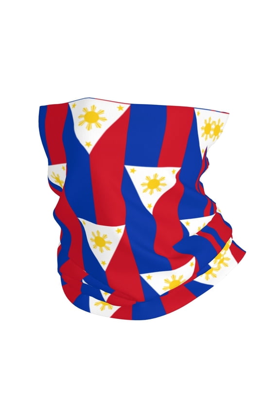 Philippines Flag Face Mask Bandanas Neck Gaiter Headwear Magic Scarf Headband For Dust Sun Wind