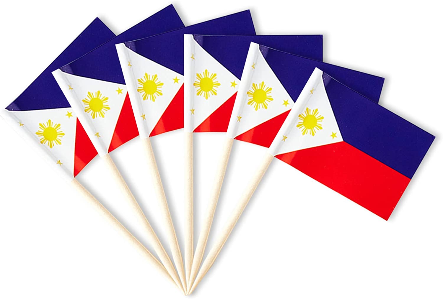 Philippines Flag Filipino Miniature Toothpick Flags Decorations Small