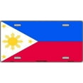 thumbnail image 1 of Aluminum (12 inch x 6 inch) Philippines Flag License Plate Metal Sign Picture Plaque for Art Wall Decor, 1 of 5