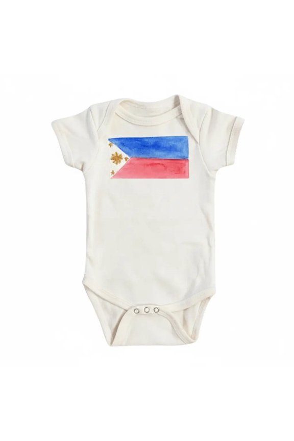 Philippines Flag Newborn Gift Baby Bodysuit