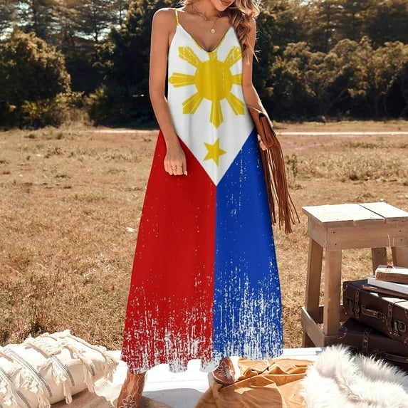 Philippines Flag Pride Sleeveless Dress Women dresses summer dress for women evening dress woman summer clothes for women
