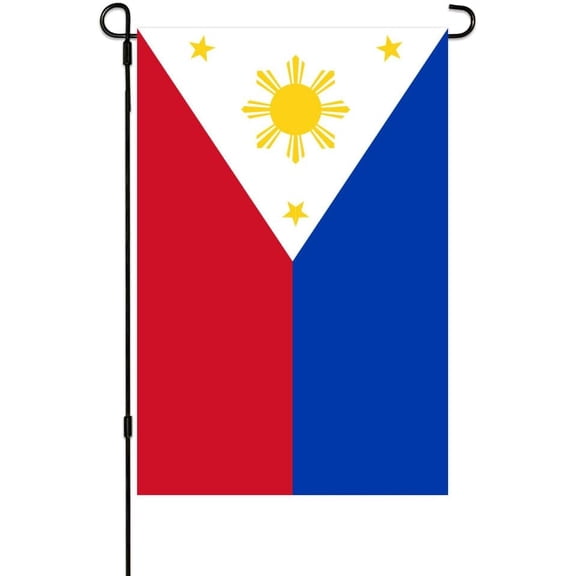 Philippines Flag Small Mini Garden Flag 12x18 Double Sided Weather Resistant Yard Decor