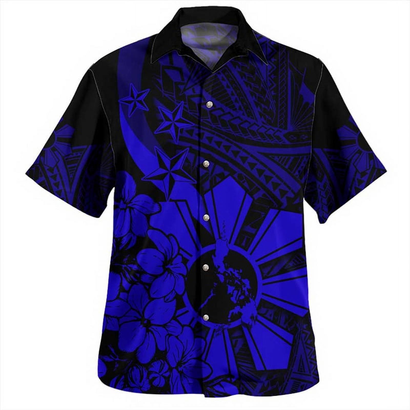 Vanuatu Polynesian Hibiscus Short Sleeve Shirt LT10