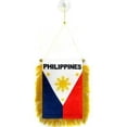 thumbnail image 1 of Philippines MINI BANNER FLAG GREAT FOR CAR & HOME WINDOW MIRROR HANGING 2 SIDE, 1 of 1