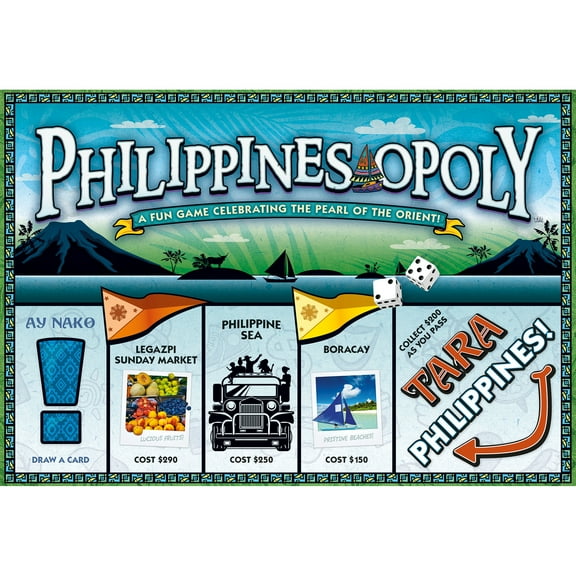 Philippines-Opoly Themed Family Board Game, 2-6 Players