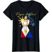 Philippines Pinay Filipina Pride Islands Flag Girl Women T-Shirt
