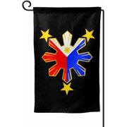 Philippines Pride Star Flag Garden Flag 12.5x18 Inch Family Decorative Welcome Banner Outside Yard Mailbox Festival Ornaments Double-Sided Print One Size