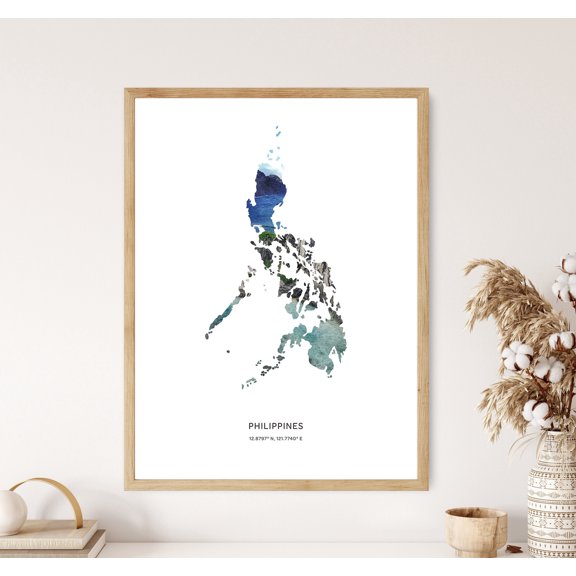 Philippines Print Philippines Print Philippines Philippines Philippines Map Art Map Of Philippines