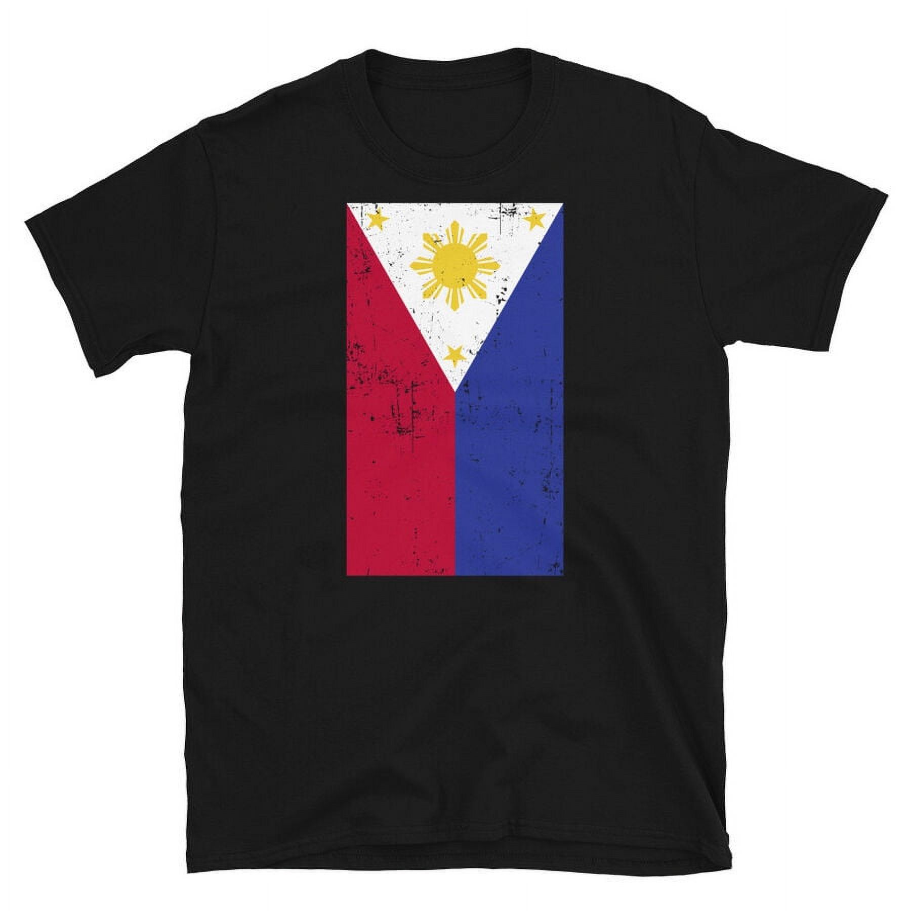 Philippines Southeast Asia Manila Distressed Flag ShortSleeve Unisex T