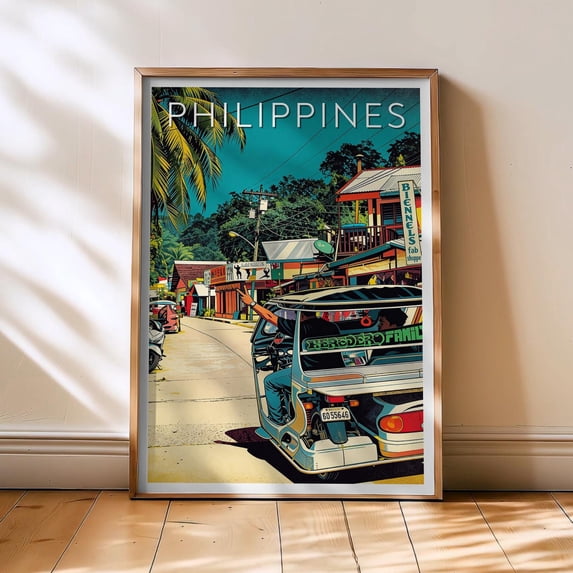 Philippines Travel Poster, Philippines Poster, Asia Retro Wall Art ...