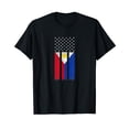thumbnail image 1 of Philippines USA Flag Pride T-Shirt Distressed, 1 of 5
