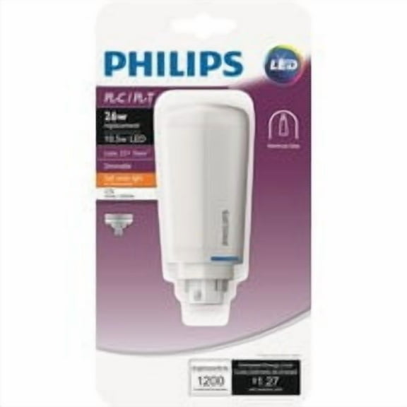 Philips Lighting LED Master 10.5W PLC 4P LED Bulb - Energy Saving, Decorative, Compact Base