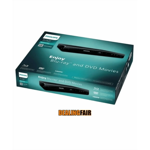 Philips 1080P Full HD Upscaling Dolby Audio DVD Player Set, Black, BDP1502