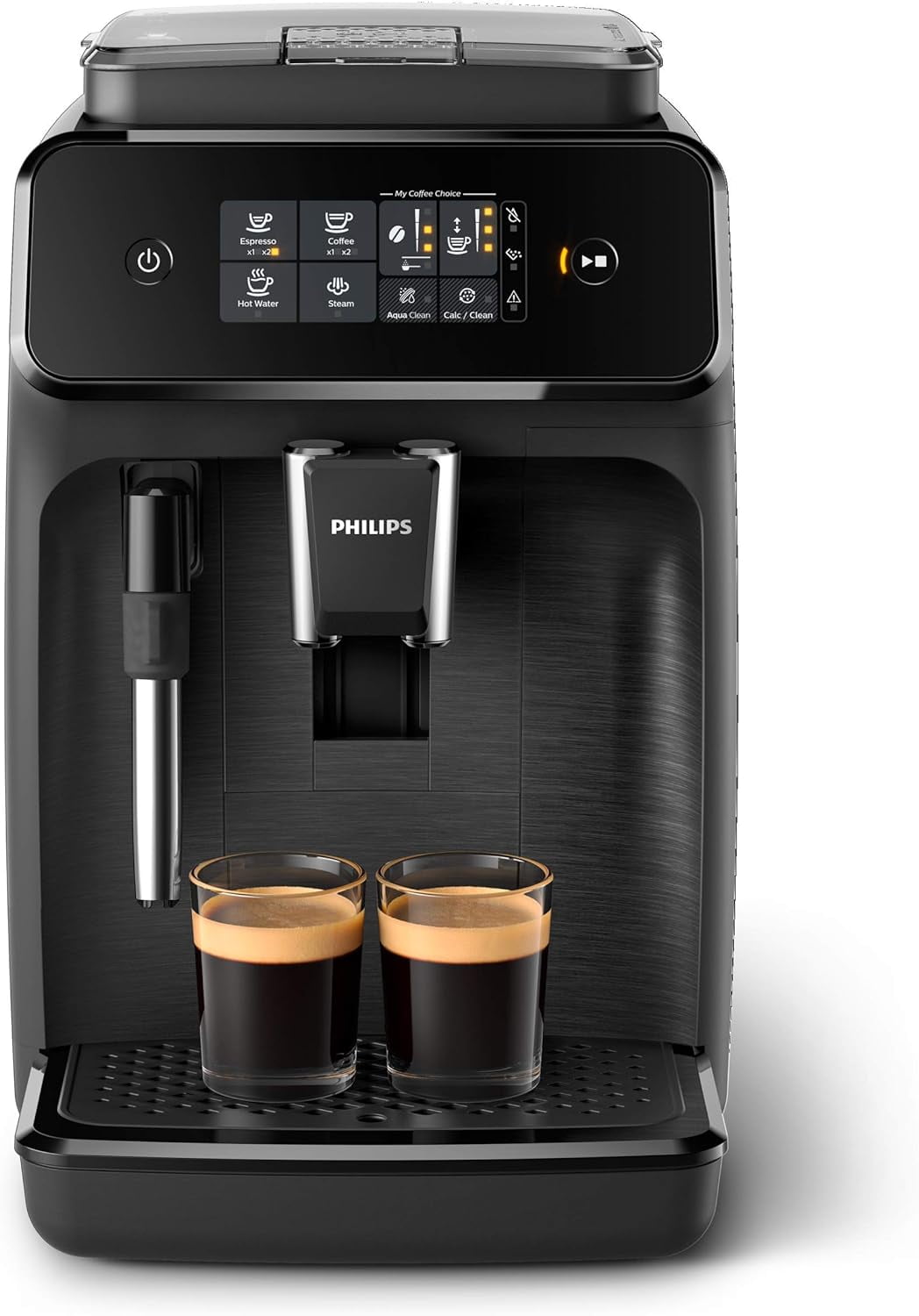 Philips 1200 Series Fully Automatic Espresso Machine w/ Milk Frother, Black  (EP1220/04)