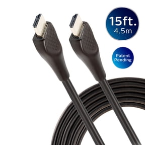 Philips 15ft 4K HDMI 2.0 Cable with Ethernet, EZ Grip, SWV3420B/27