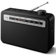 thumbnail image 1 of Philips 2000 Series AC/Battery-Operated AM FM Radio Portable Radio with Speaker, Black, 1 of 6