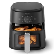 Philips 2000 Series Airfryer with Window, 4.4 Qt 4.2L Capacity, Black, Silver Handle Philips Air Fryer