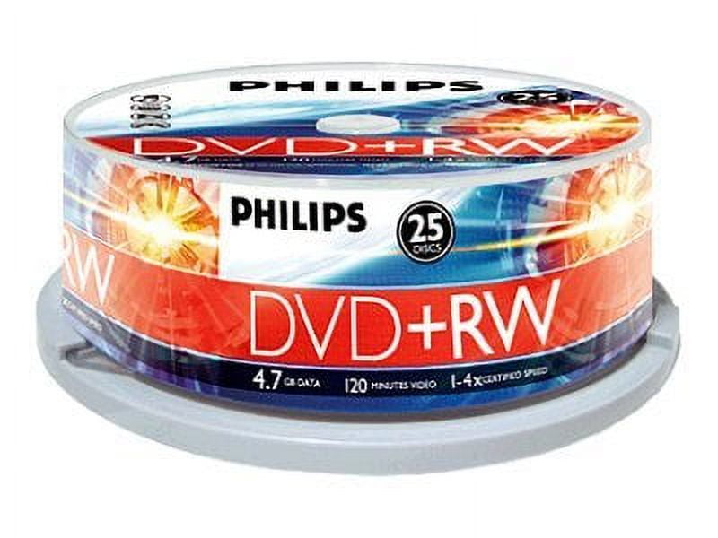 Philips - 25 x DVD+RW - 4.7 GB 4x - spindle