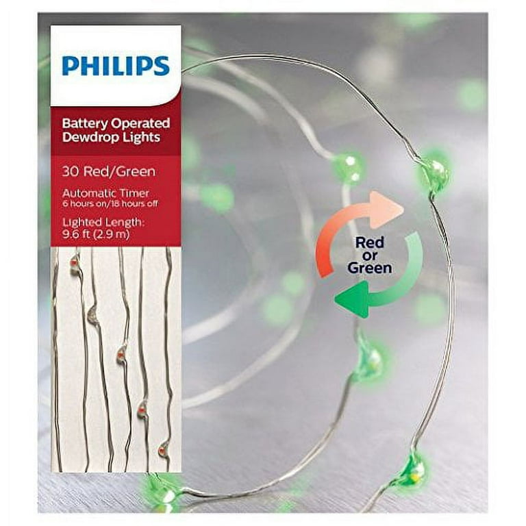 Philips battery operated on sale dewdrop lights