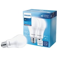 Philips LED Light Bulb A19 E26 Medium General Purpose Daylight - 100W Equivalent - 2 Pack