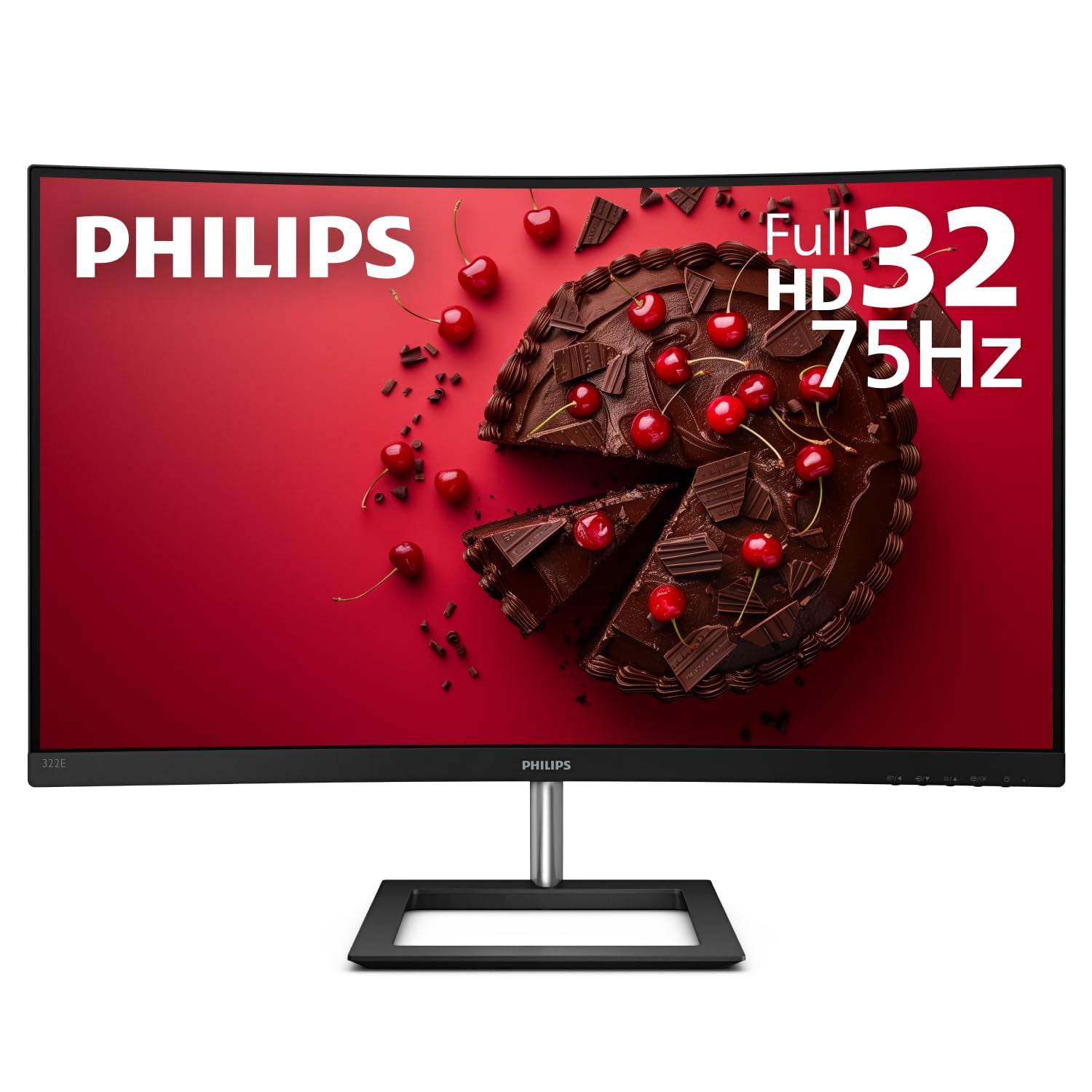 PHILIPS 322E1C 32" Super-Curved Frameless Monitor, Full HD VA, 104% ...