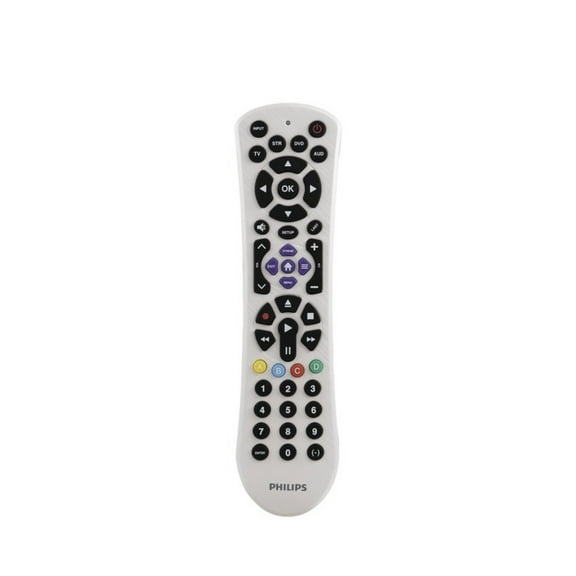 Open Box Philips 4-Device Universal Remote Control Pearl White