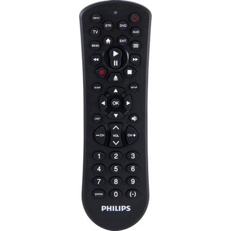 Philips 4-Device Universal TV Remote Control in Black, SRP9141A/27