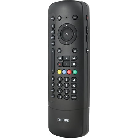 Philips 4-Device Universal TV Remote Control with Roku TV Remote Control Slide-in Cradle in Black, SRP2024R/27