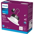 thumbnail image 1 of Philips 4 In. LED Recessed Light Retrofit Kit - Dimmable, Daylight, Wet Rated - White, 1 of 2