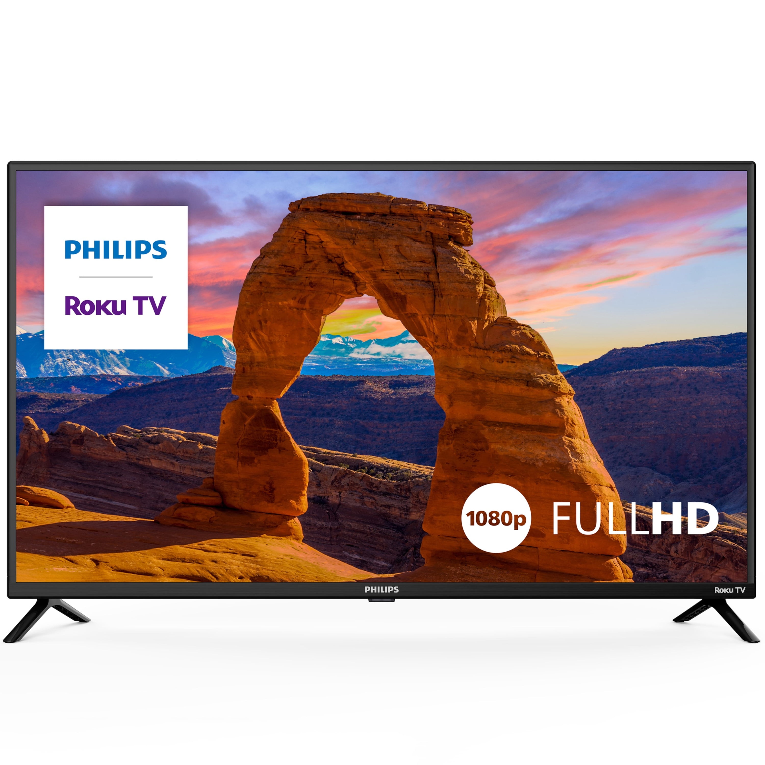  PHILIPS 40-Inch 1080p FHD LED Roku Smart TV with Voice Control  App, Airplay, Screen Casting, & 300+ Free Streaming Channels : Electronics