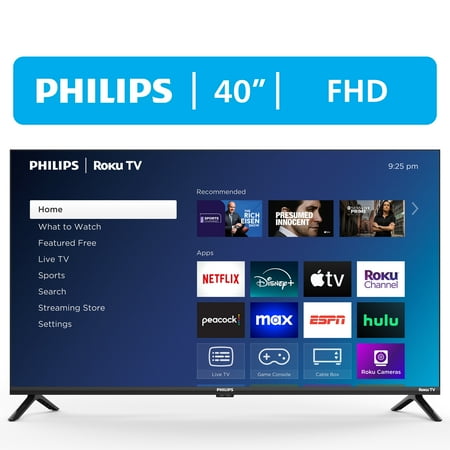 Philips 40" Class FHD (1080p) Roku Smart LED TV (40PFL6533/F7)