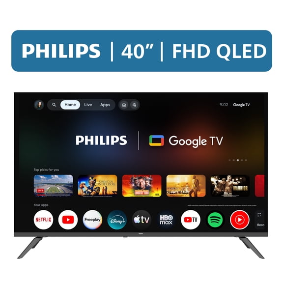 Philips 40" Class QLED FHD (1080p) Google Smart TV (40PQF7446/F7)