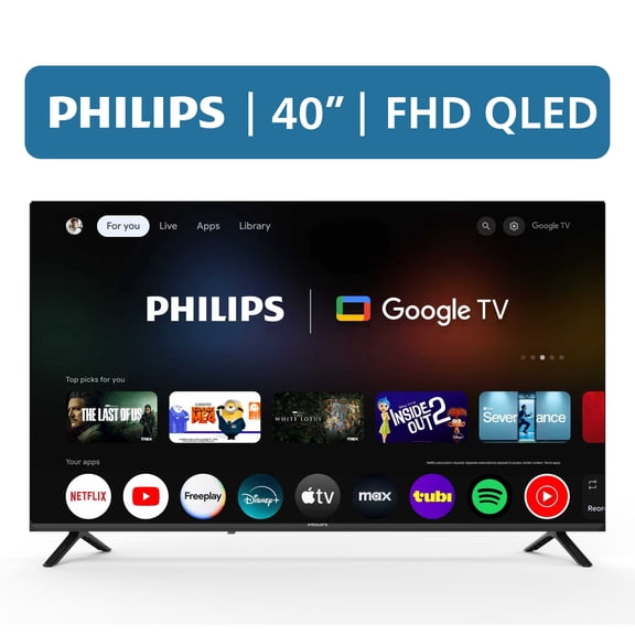 Philips 40" Class QLED FHD (1080p) Google Smart TV (40PQF7446/F7)
