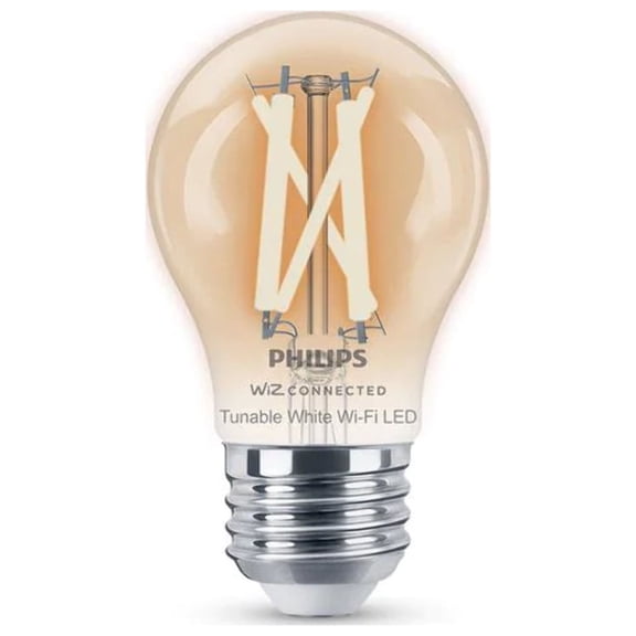 Philips 40-Watt Equivalent A15 Smart Wi-Fi LED Tuneable White Light Bulb Powered by WiZ with Bluetooth (1-Pack)