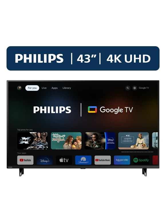 Philips 43" Class 4K Ultra HD (2160p) Google Smart LED TV (43PUL7652/F7) (new)