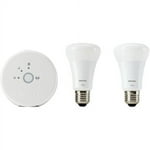 Philips 453761 Hue Lux 60W Equivalent A19 LED Personal Wireless Lighting Starter Kit