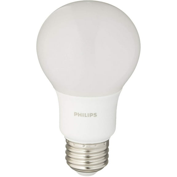 Philips 461145 40W Equivalent Soft White A19 Non-Dimmable LED Household Light Bulb 4-Pack