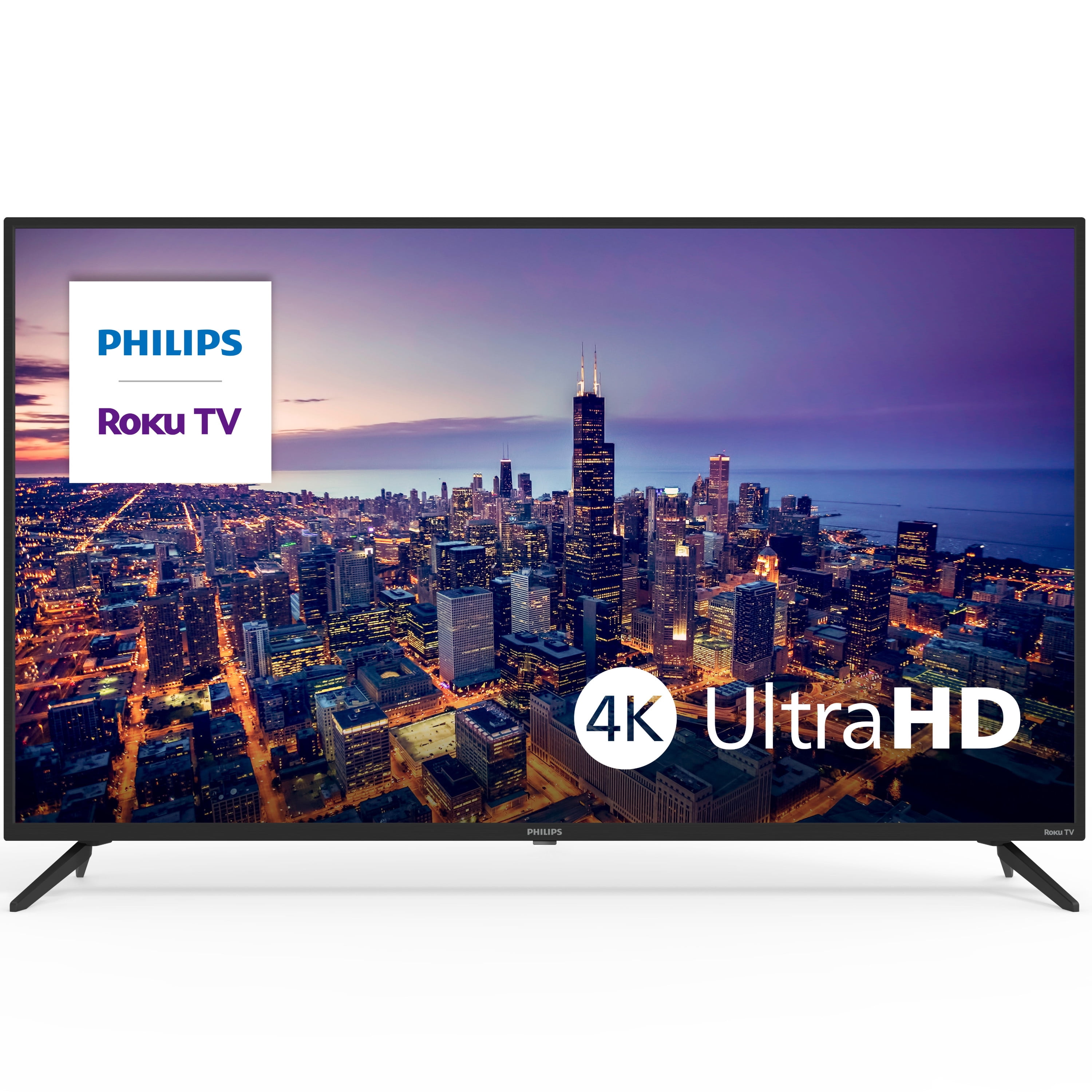 onn. 50” Class 4K UHD (2160P) LED Roku Smart TV HDR (100012585) 