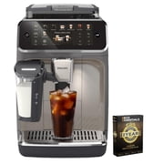 Philips 5500 Series Fully Automatic Espresso Machine, Black Chrome Bundle with Deco Essentials Premium 2 Year Enhanced Protection Plan