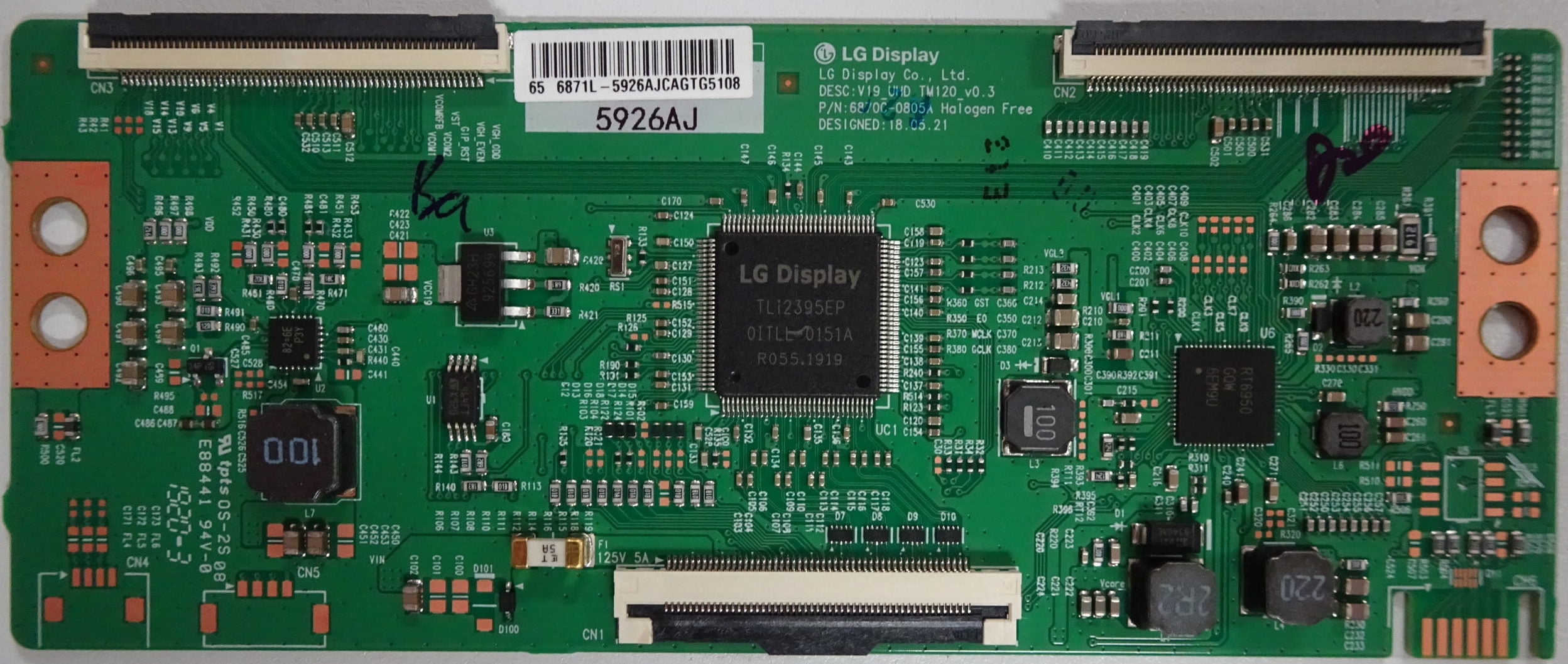 Philips 55PFL5602/F7 TCon Board (6870C0805A) 6871L5926A