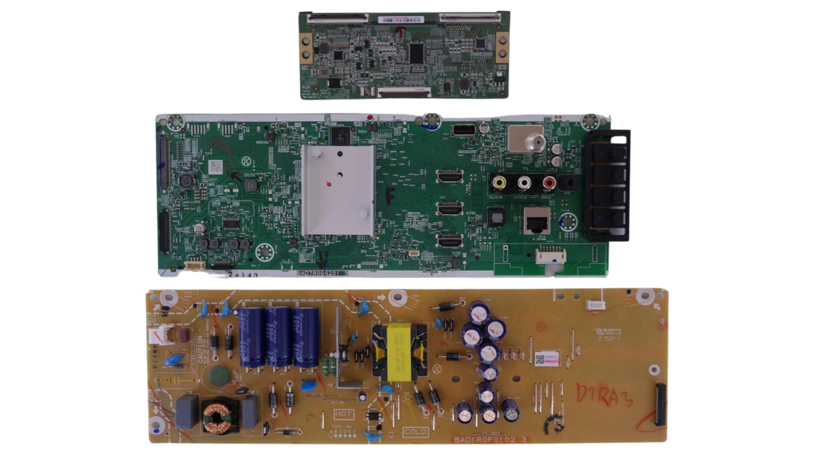 Philips 55PFL5766/F7 Kit (D1RA BAD780G02013, AD1RA023, HV550QUBF70