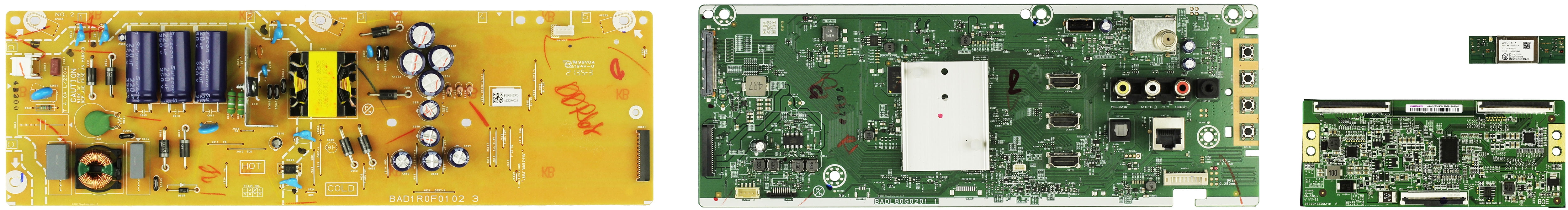 Philips 55PUL7552/F7 (ME1 serial) Complete LED TV Repair Parts Kit
